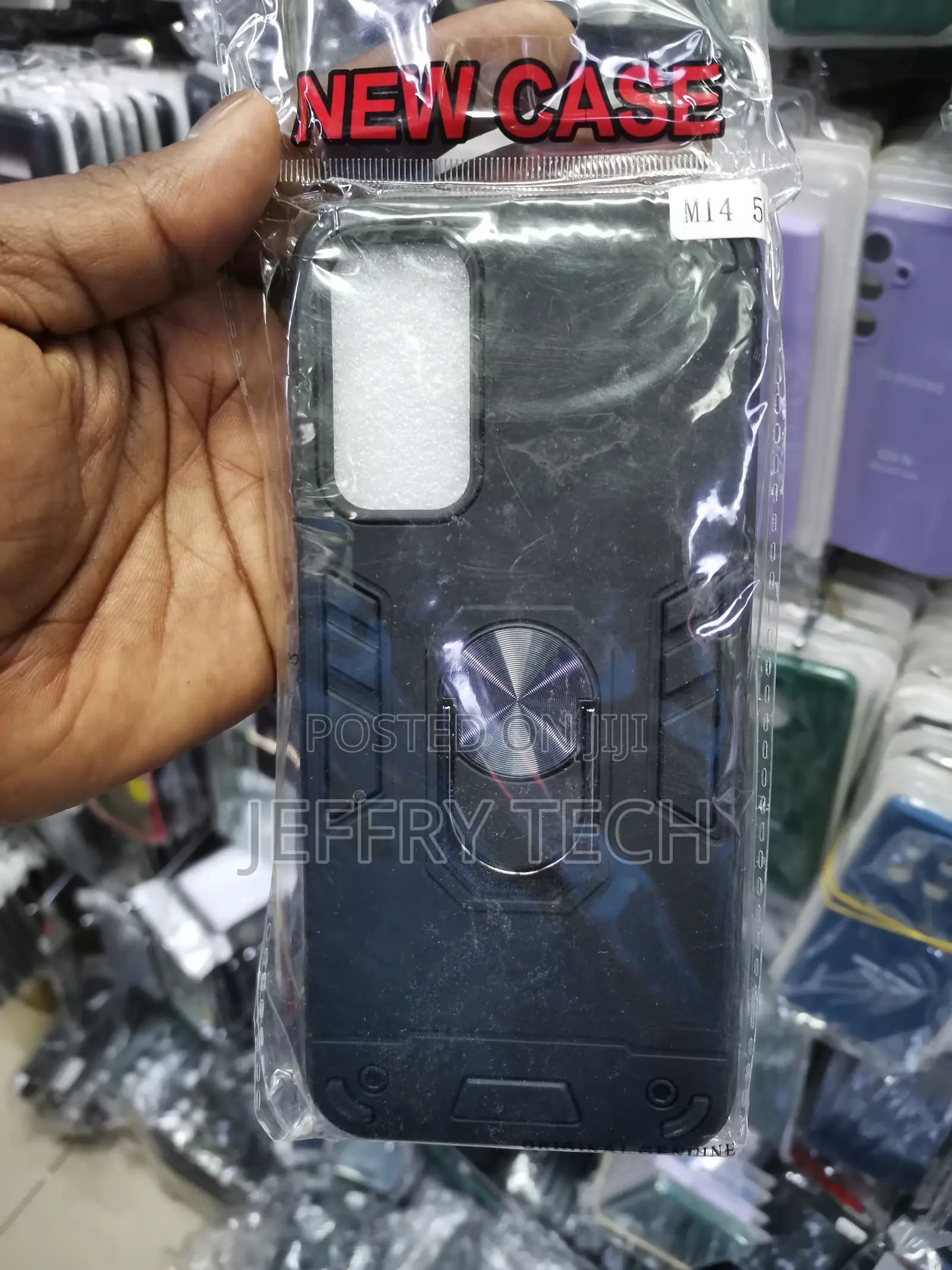 Rugged Samsung M14 (5G) Defender Case | Rotating Ring Holder