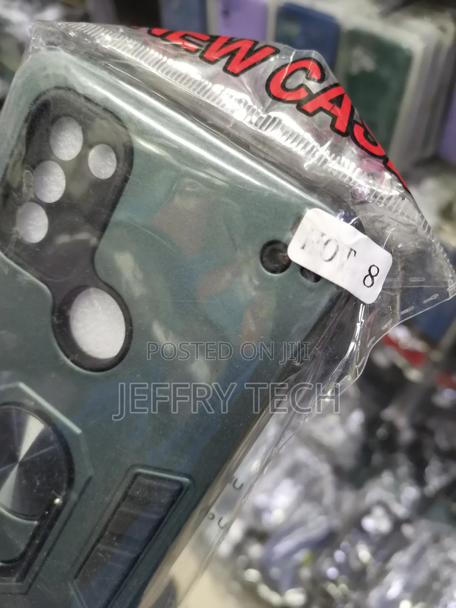 Back Case Cover for Infinix Hot 8 With a Ring Stand