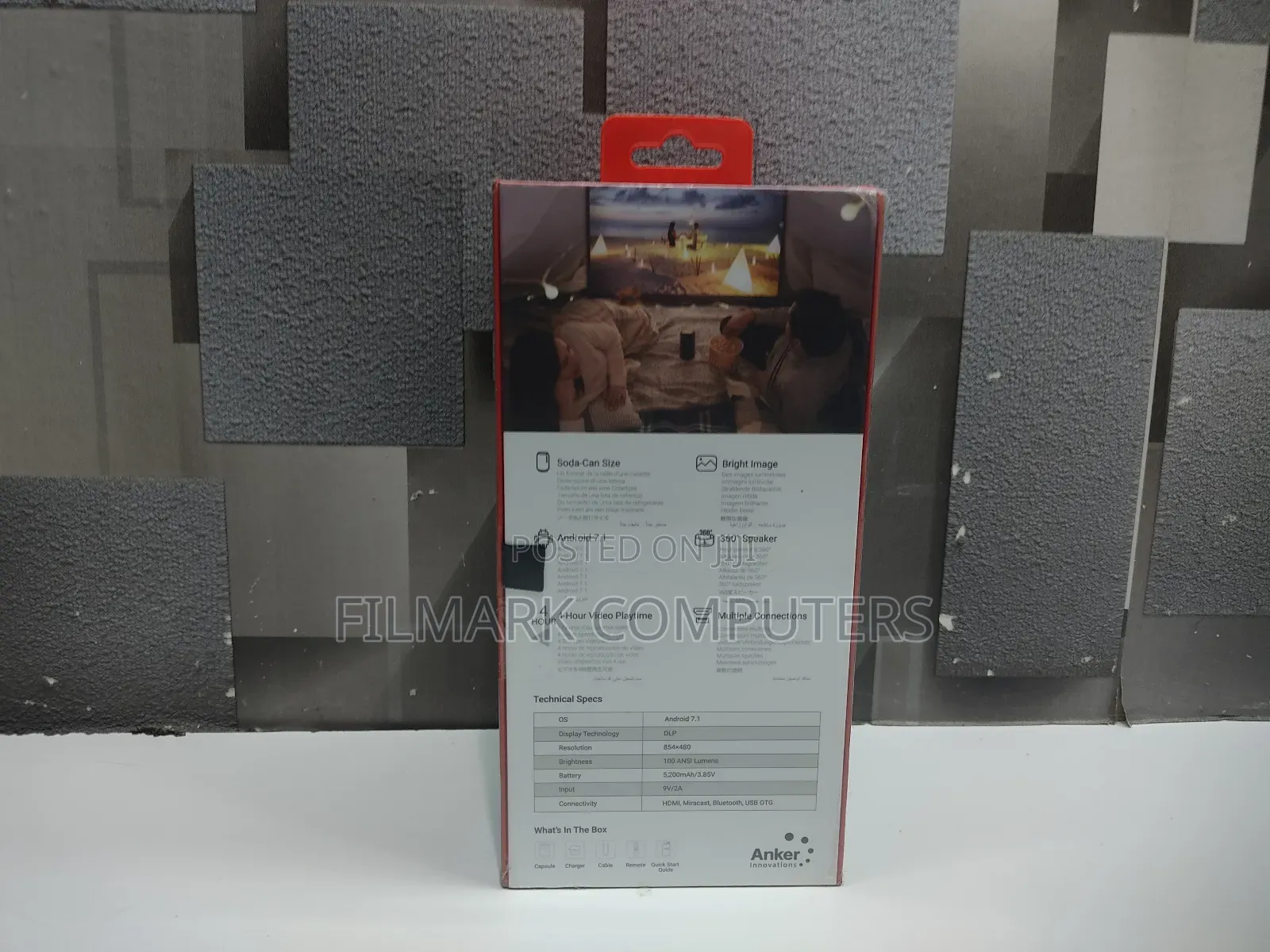 Anker Nebula Capsule Android 7.1 High-Contrast Pocket Smart