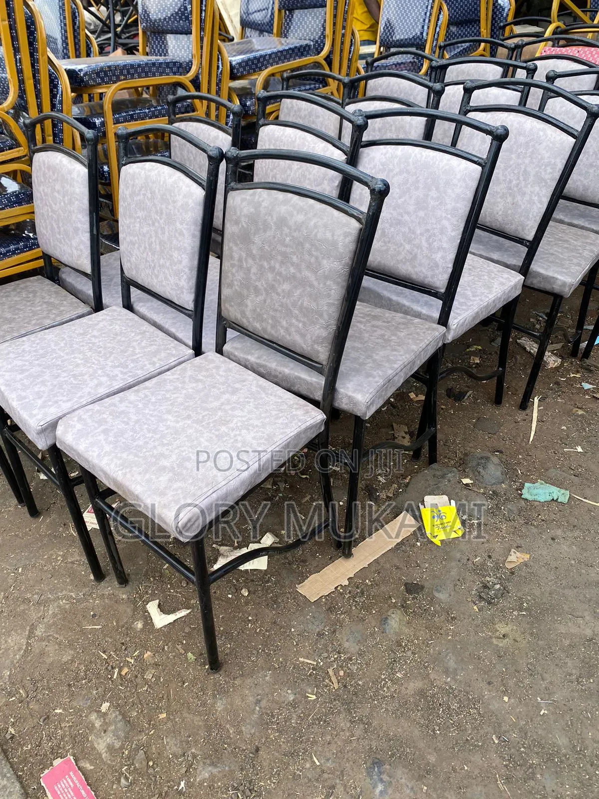 Grey Restaurants and Bar Balls Chairs