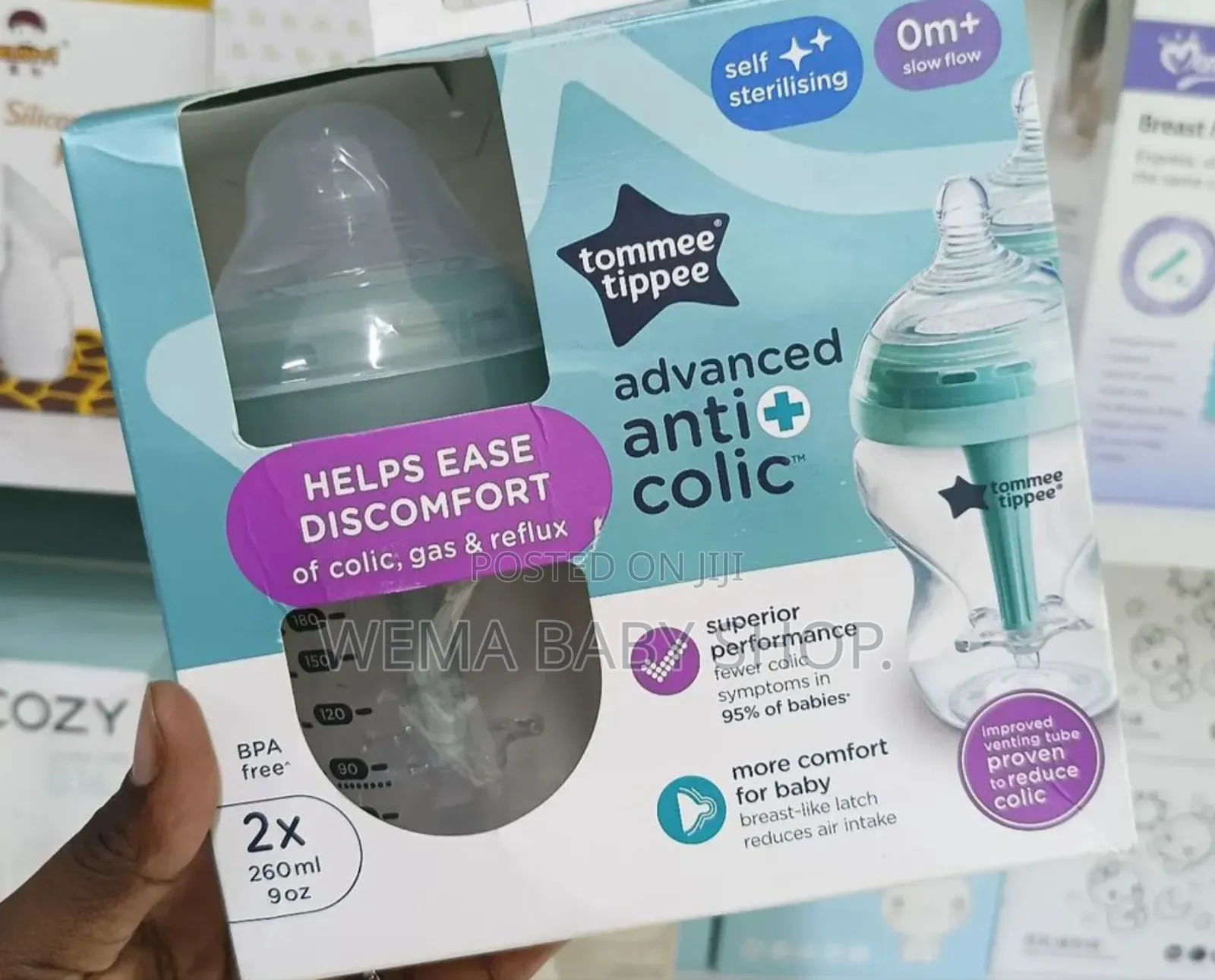 Twin Pack Tommee Tippee Advanced Anti-Colic Feeding Bottles