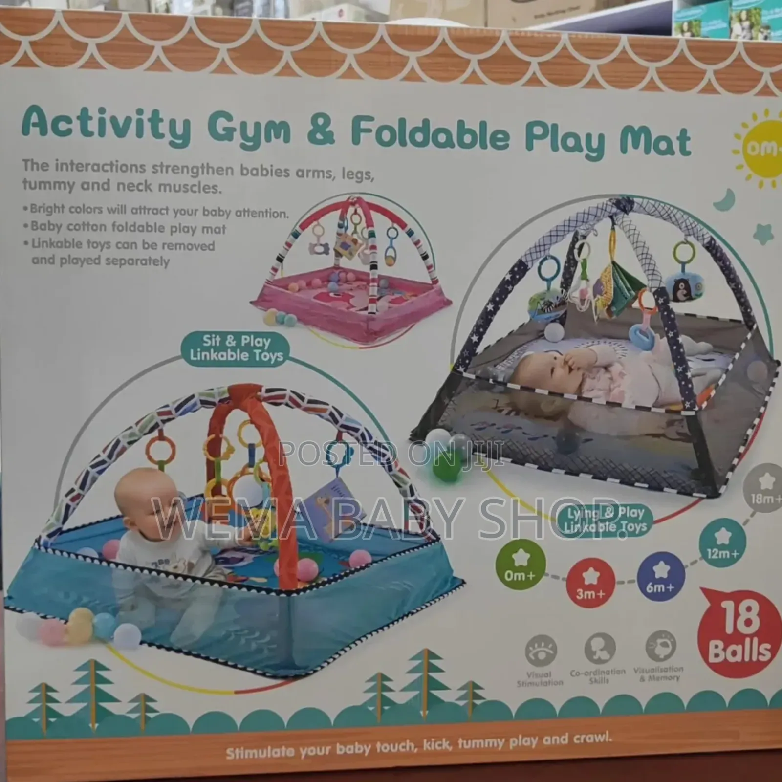 Baby Activity Gym Foldable Play Mat
