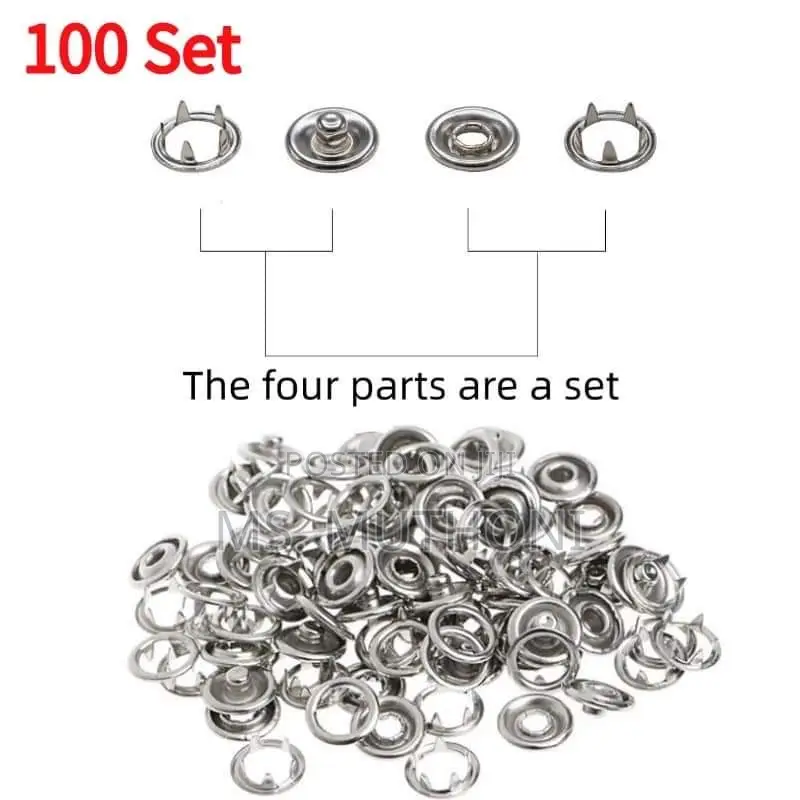 Metallic Snup Button Pliers Set