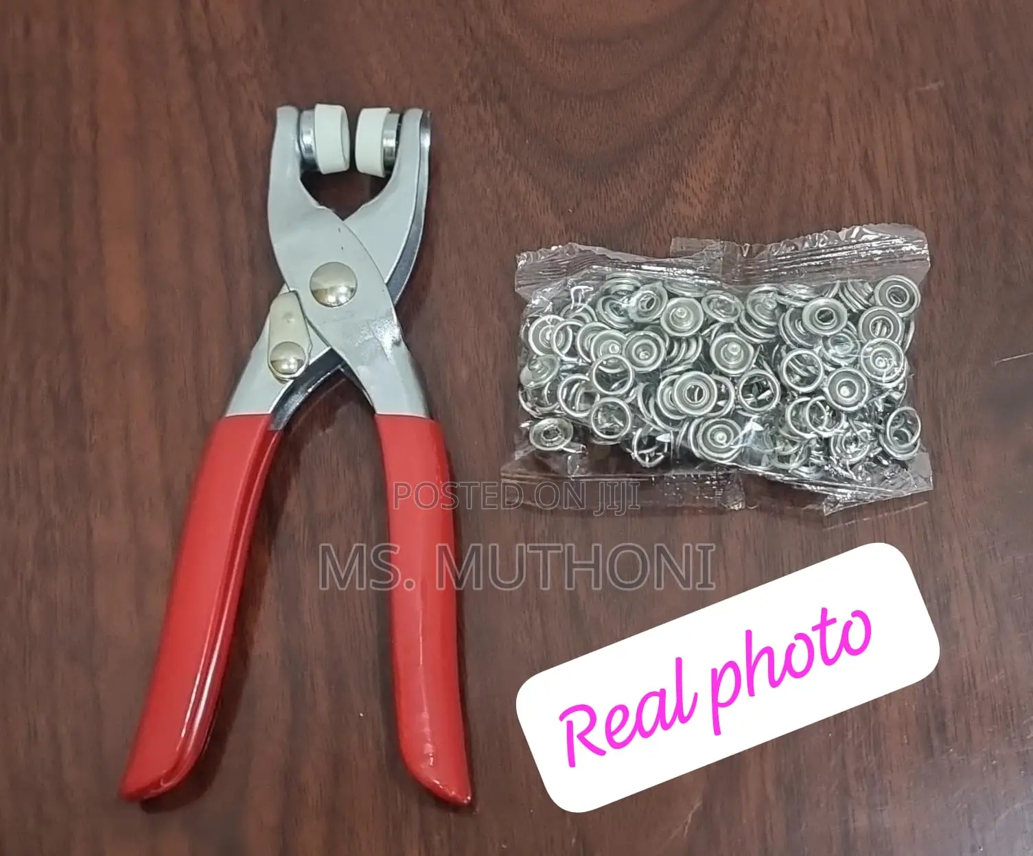 Metallic Snup Button Pliers Set