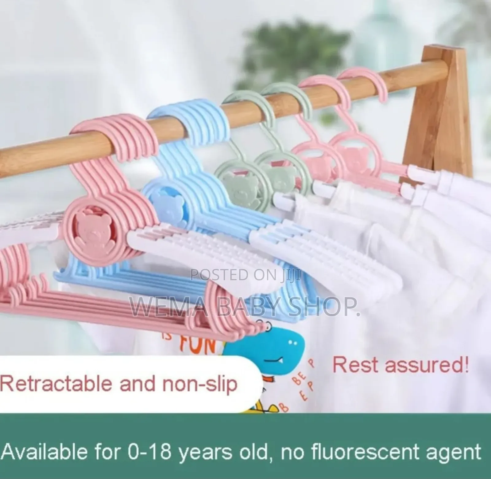 10pcs Set Kids Adjustable/Retractable Hangers
