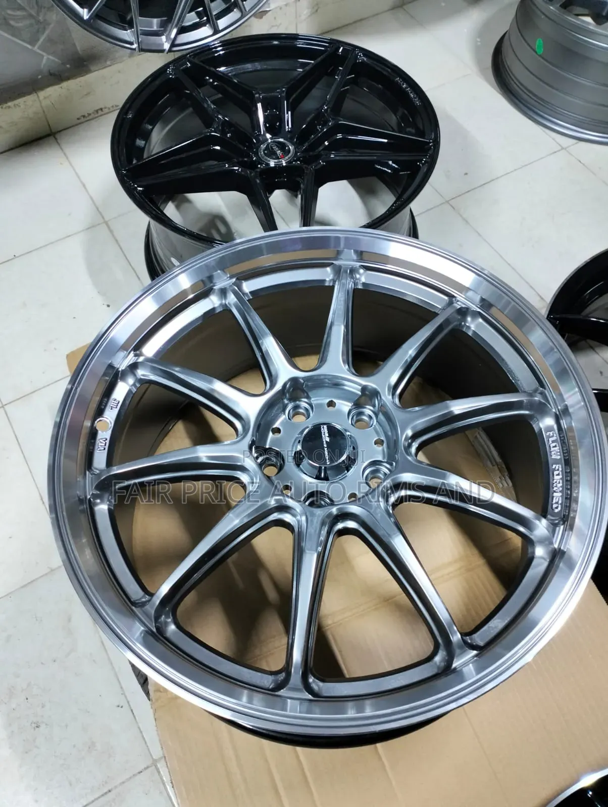 Sports Rims Size 18/5/100 Curved Sporks Grey