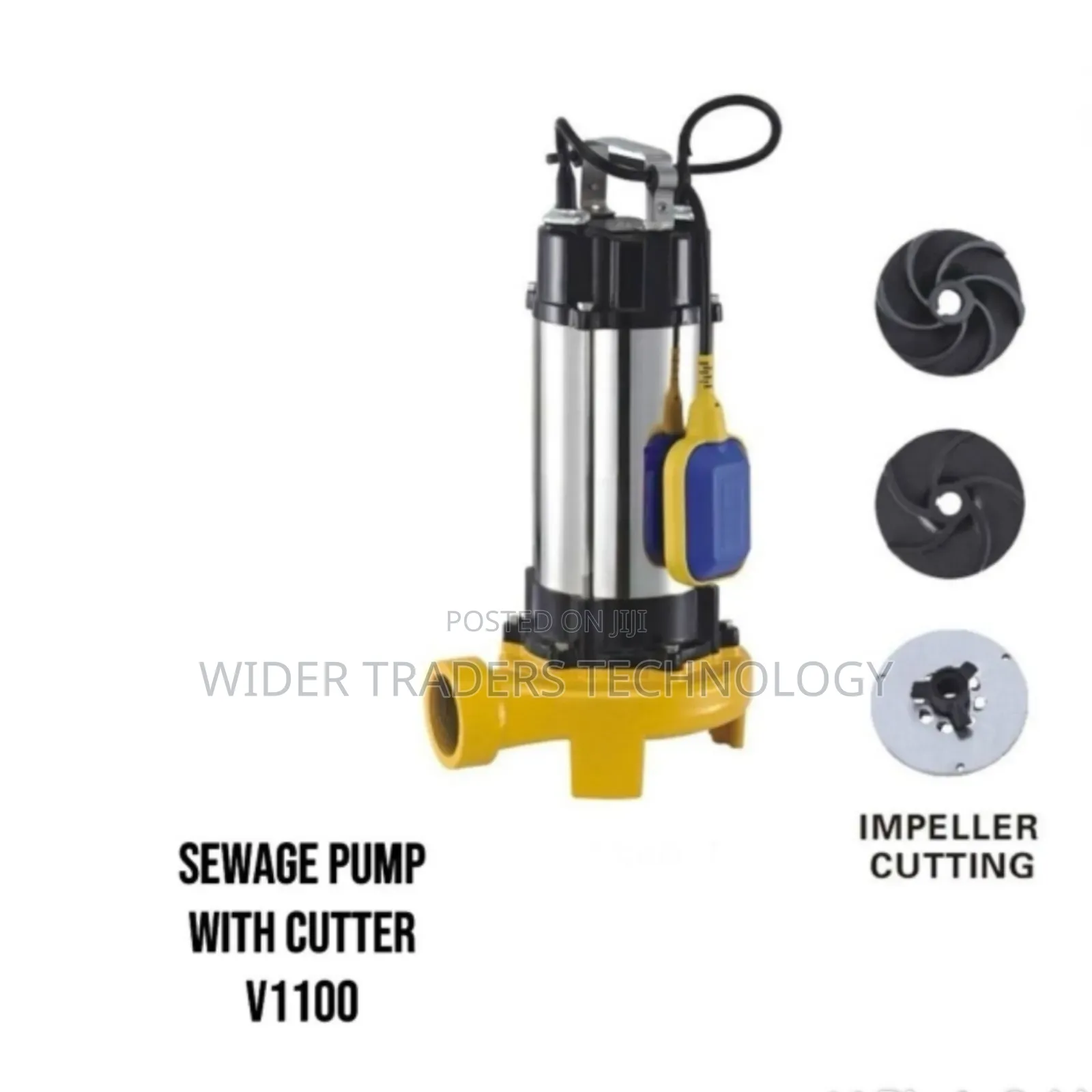 Sewage Pump With Cutter 1.5hp 2′′Outlet