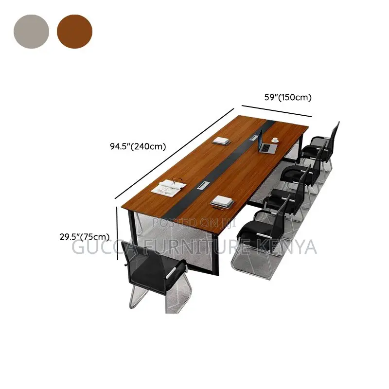 Boardroom Tables:2.4 Meters Modern Simple Boardroom Table