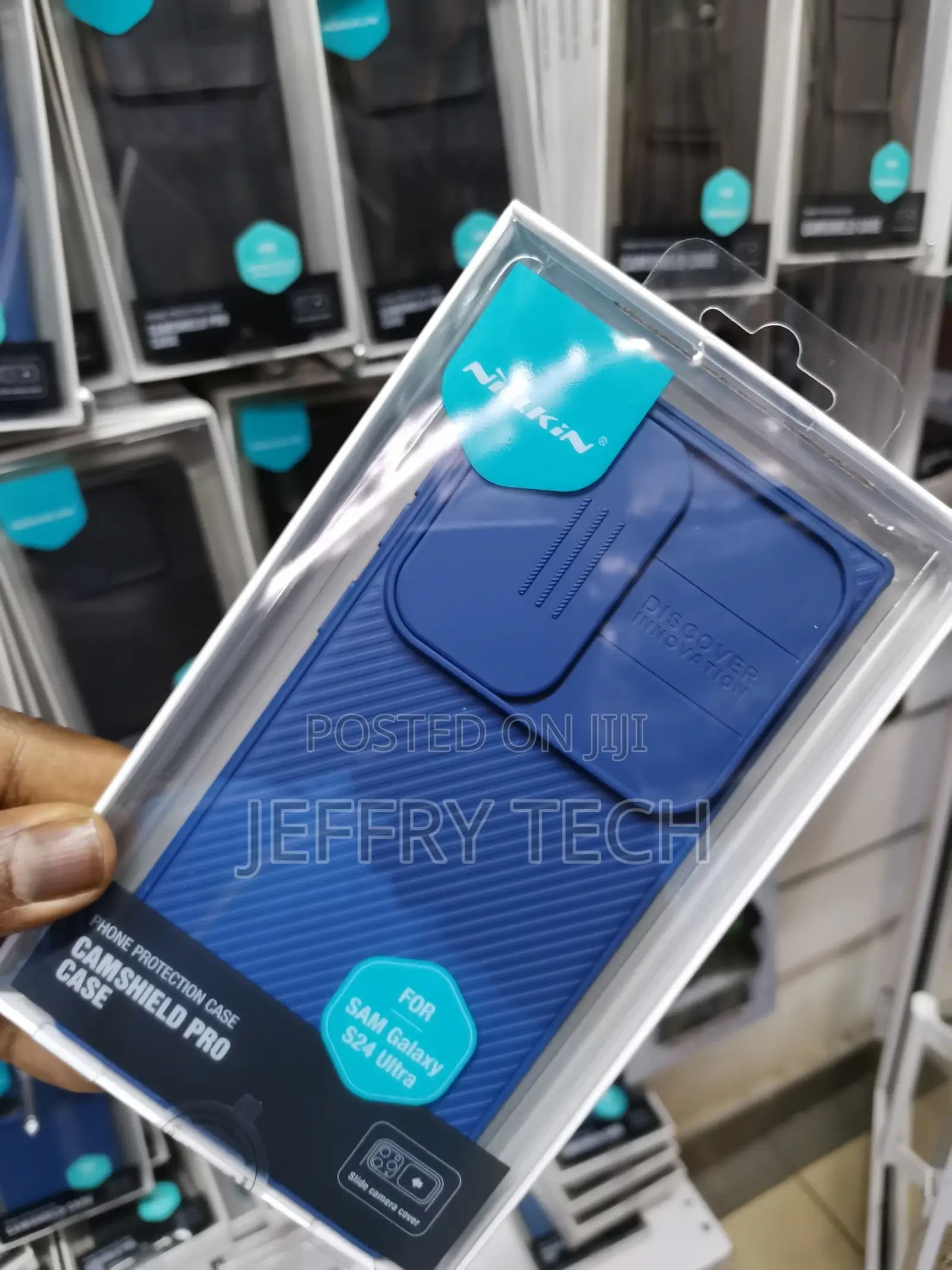 Nillkin Galaxy S24 Ultra Case, Camshield Pro -Blue