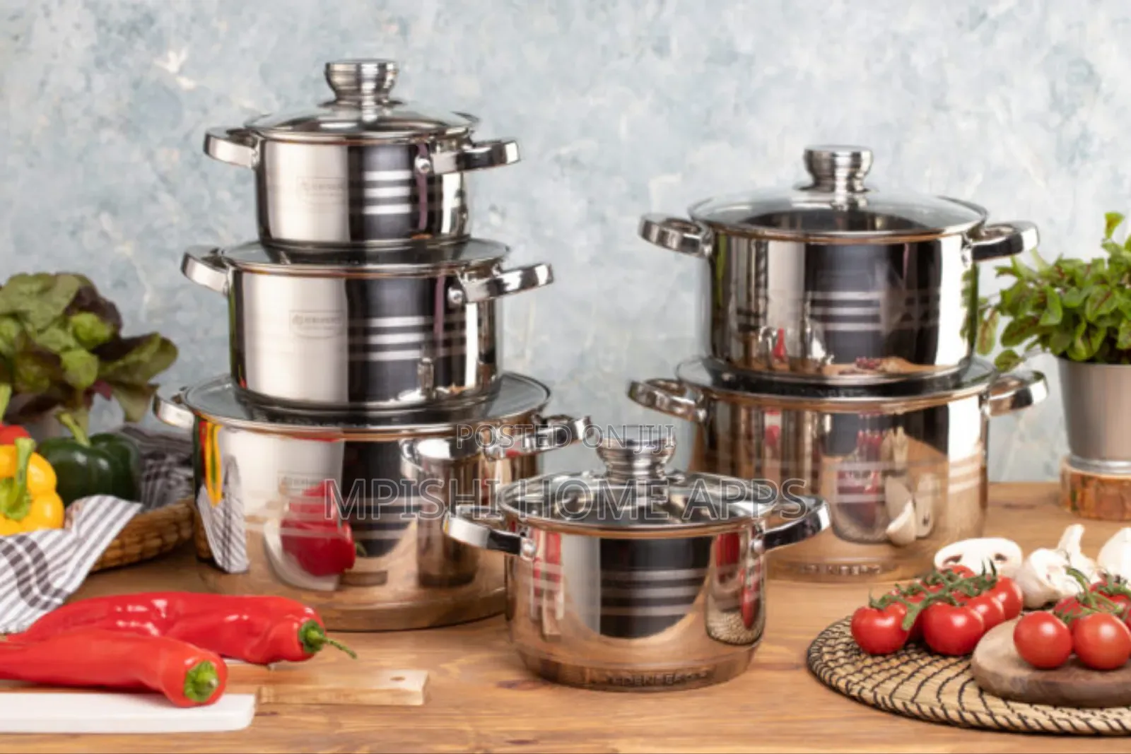 12pcs Edenberg Stainless Steel Cookware Set Eb-4037