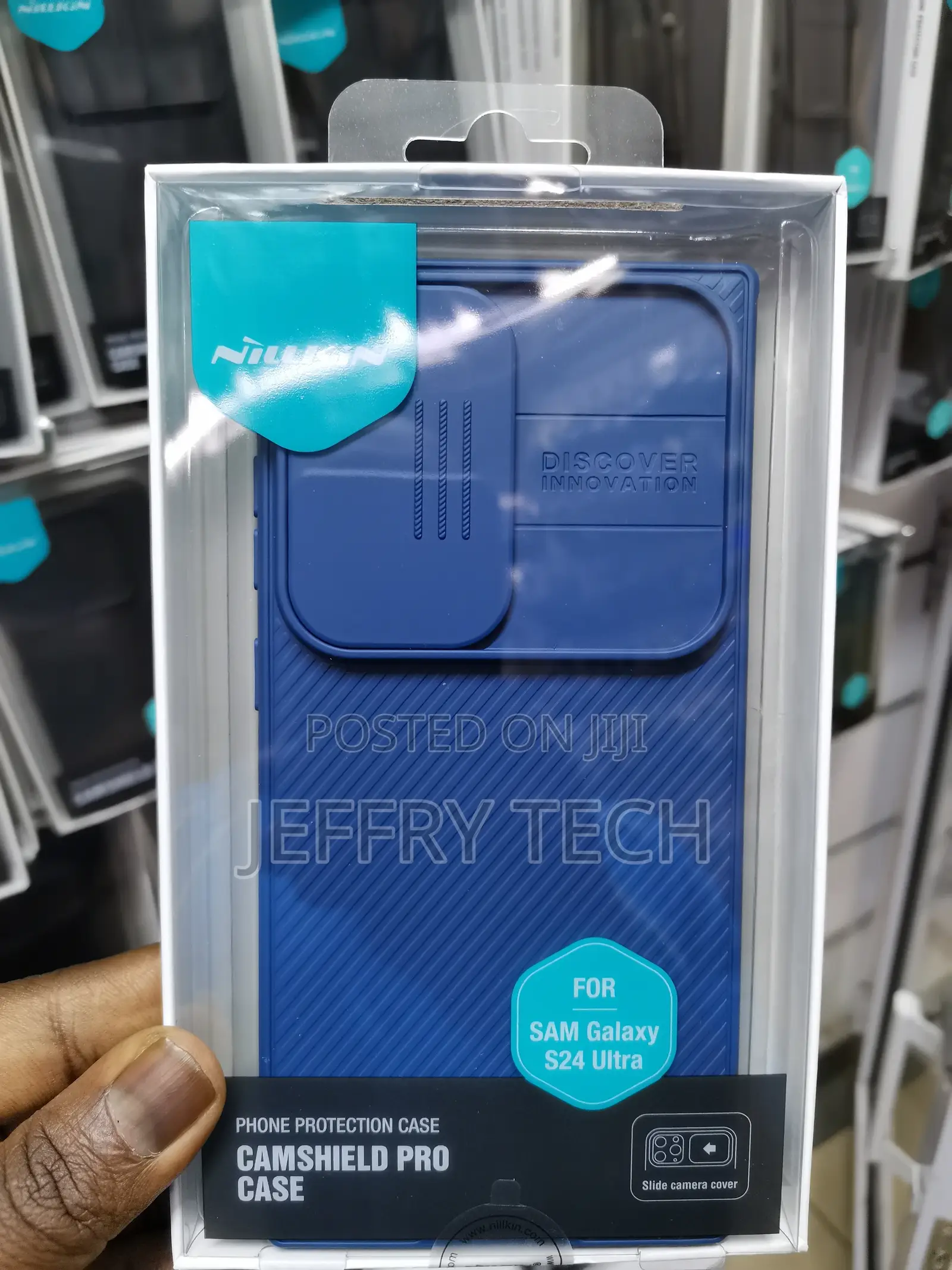 Nillkin Galaxy S24 Ultra Case, Camshield Pro -Blue