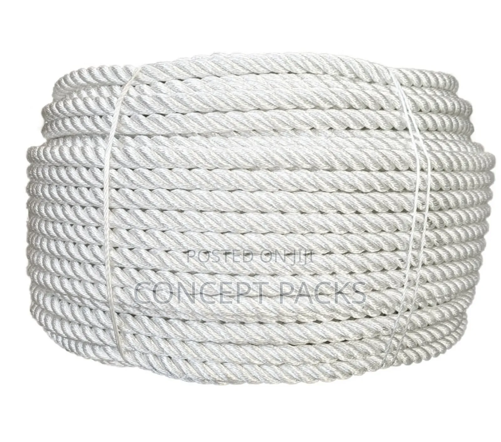 18mm Polythene /Nylon Ply Rope, White. 200m Length Rope-18mm