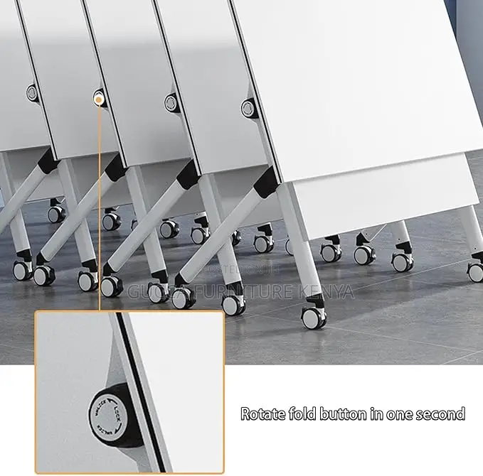 Office Tables:120cm Movable Foldable Computer Office Table