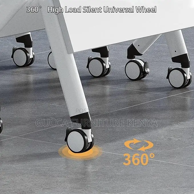 Office Tables:120cm Movable Foldable Computer Office Table