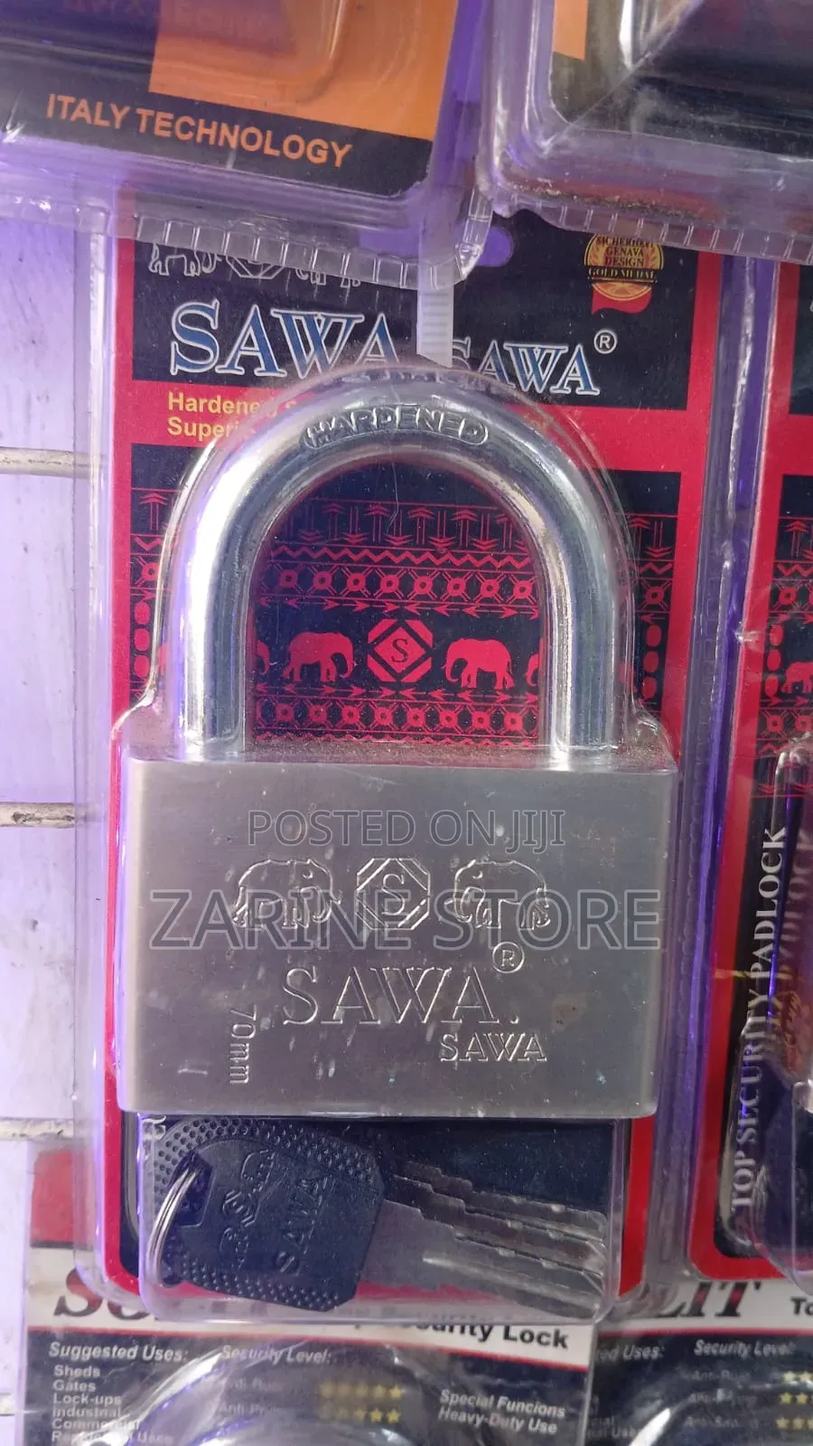Sawa Padlock 70mm Made of Hardened Steel