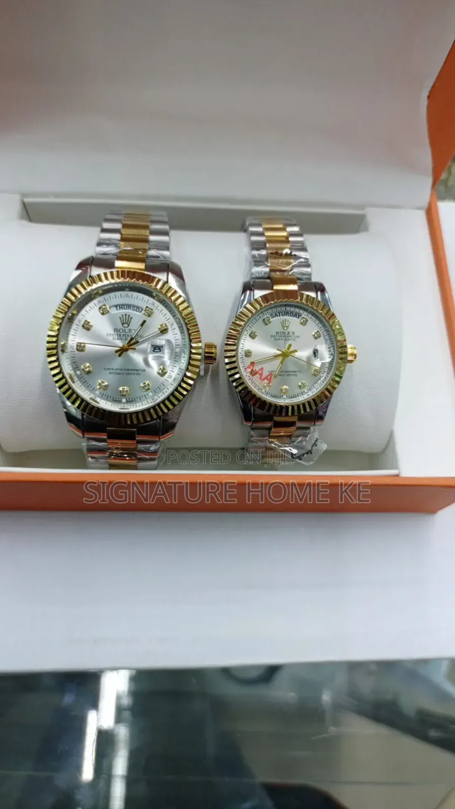 2pcs Rolex Couple Watch Set