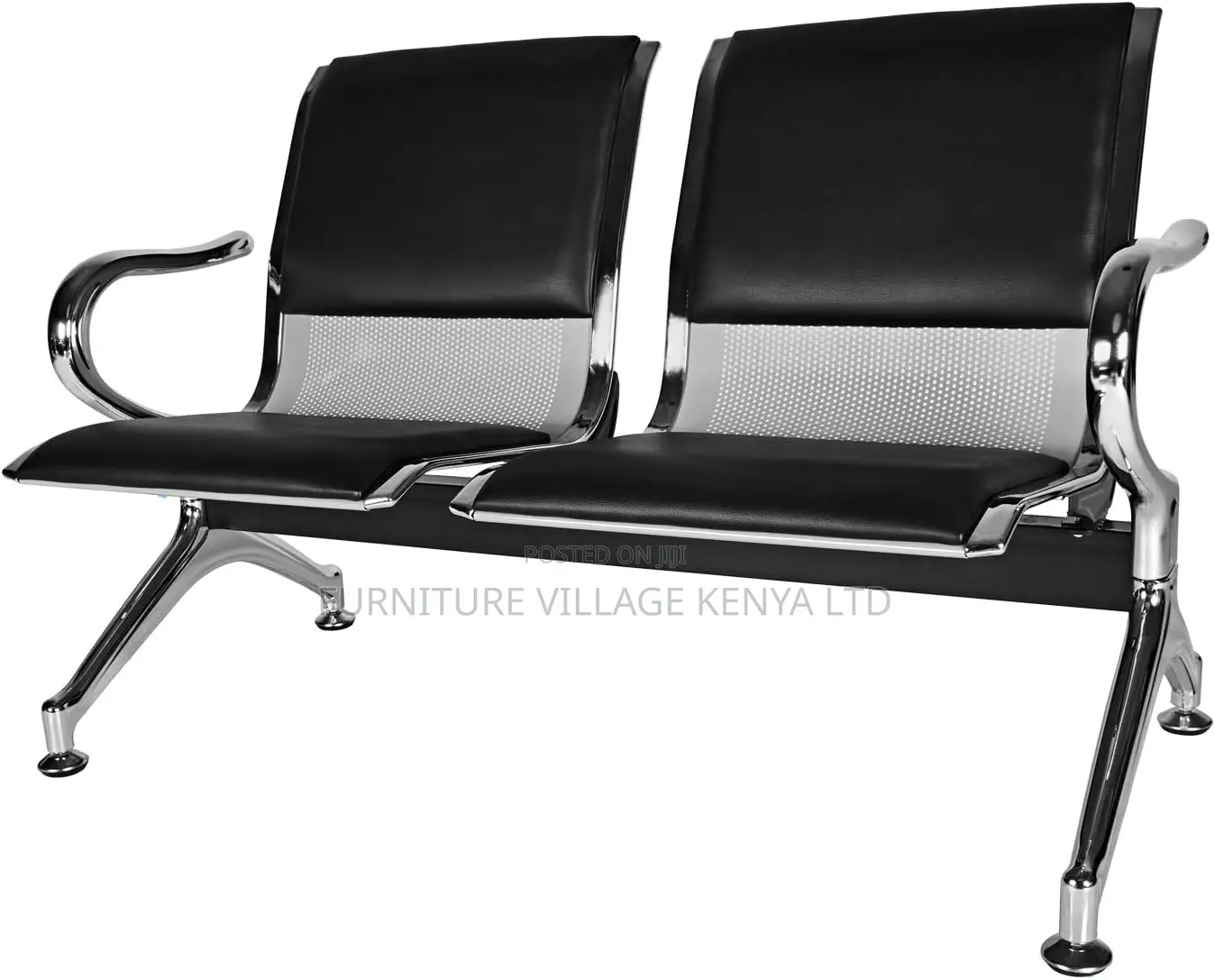 2-Seat Waiting Room Reception Chair With Arms for Office