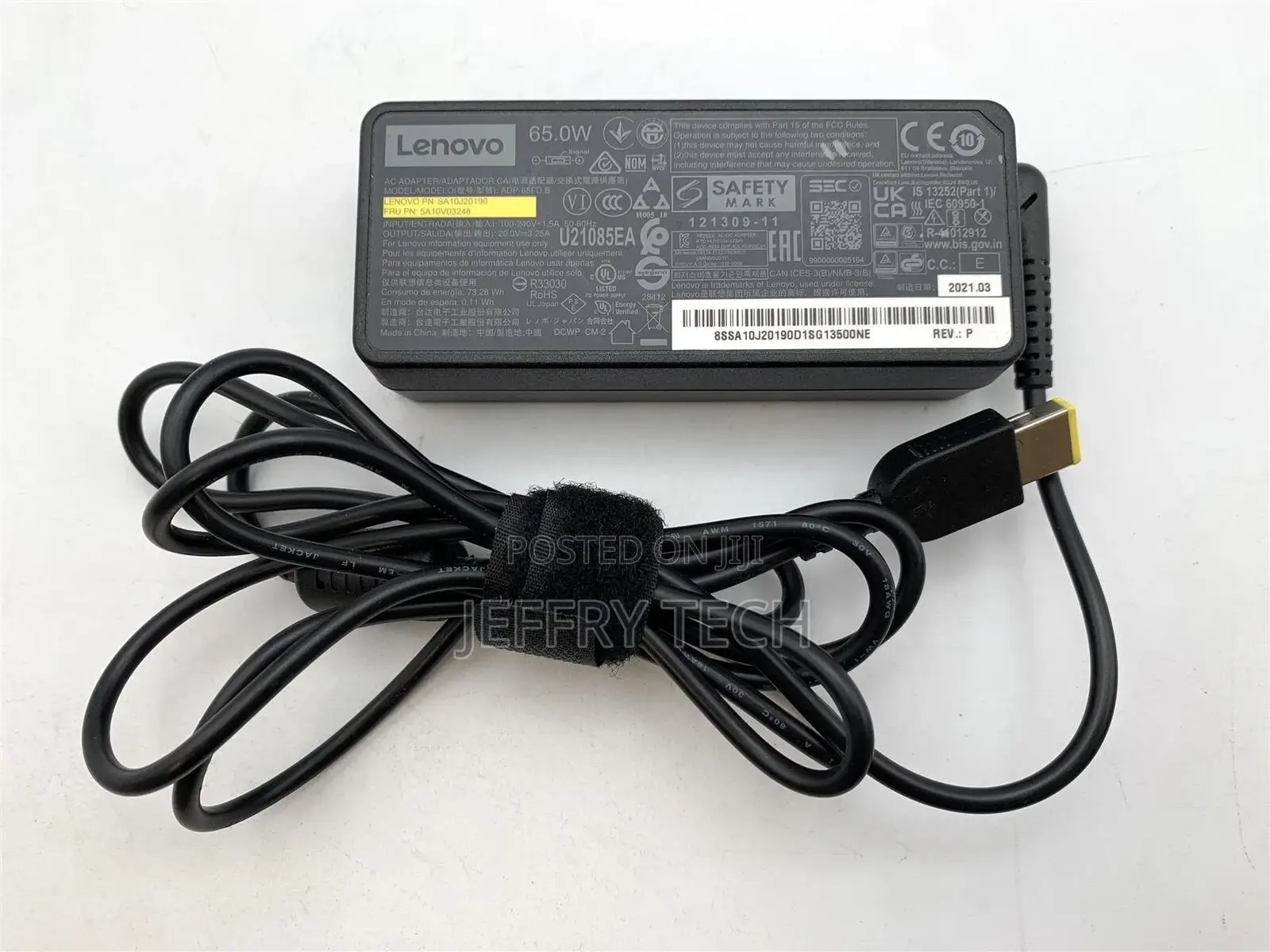 Lenovo 65W Charger 00PC757 for Thinkpad X1 Carbon 2nd 3rd Ge