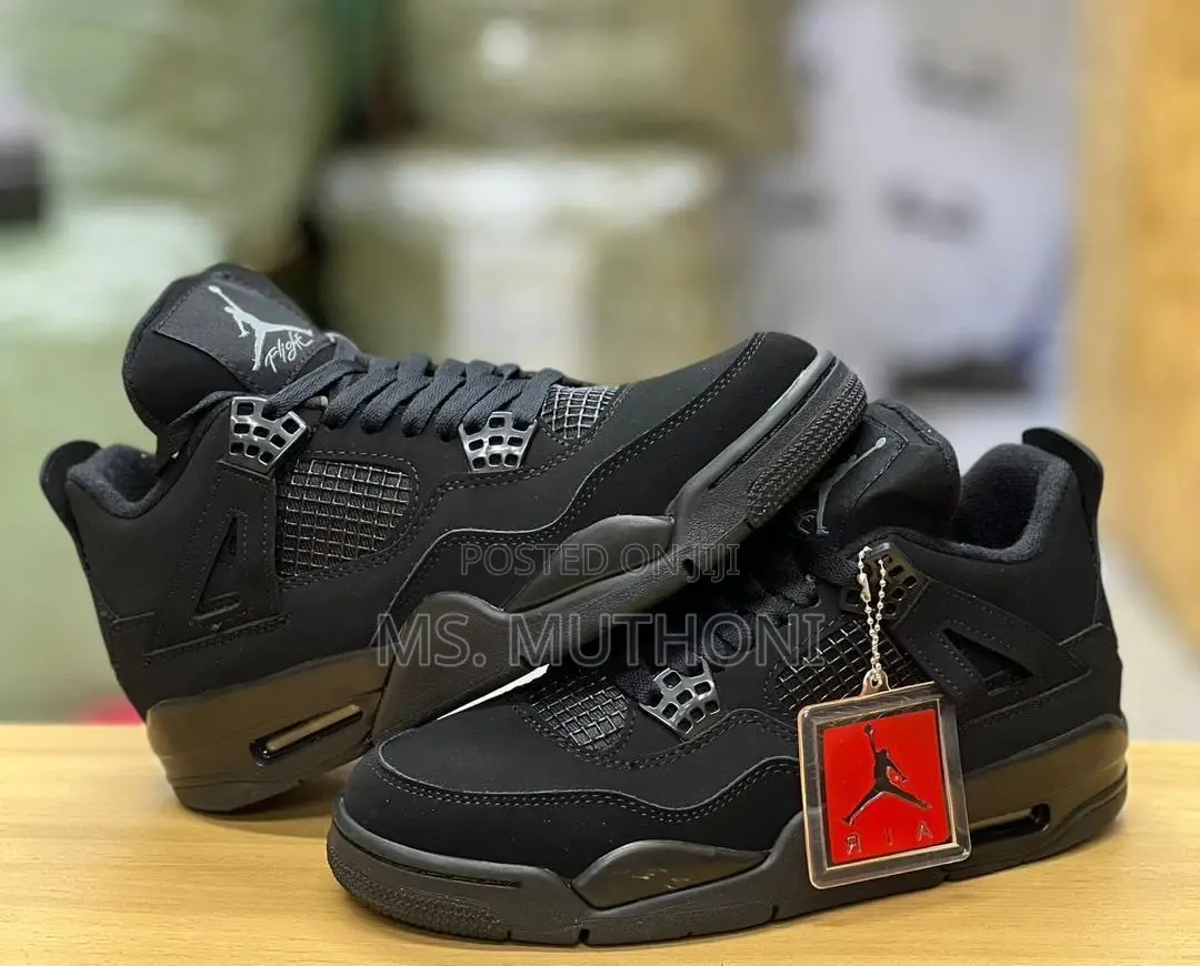 High Quality Jordan 4 Olive / Black Cat / Grey