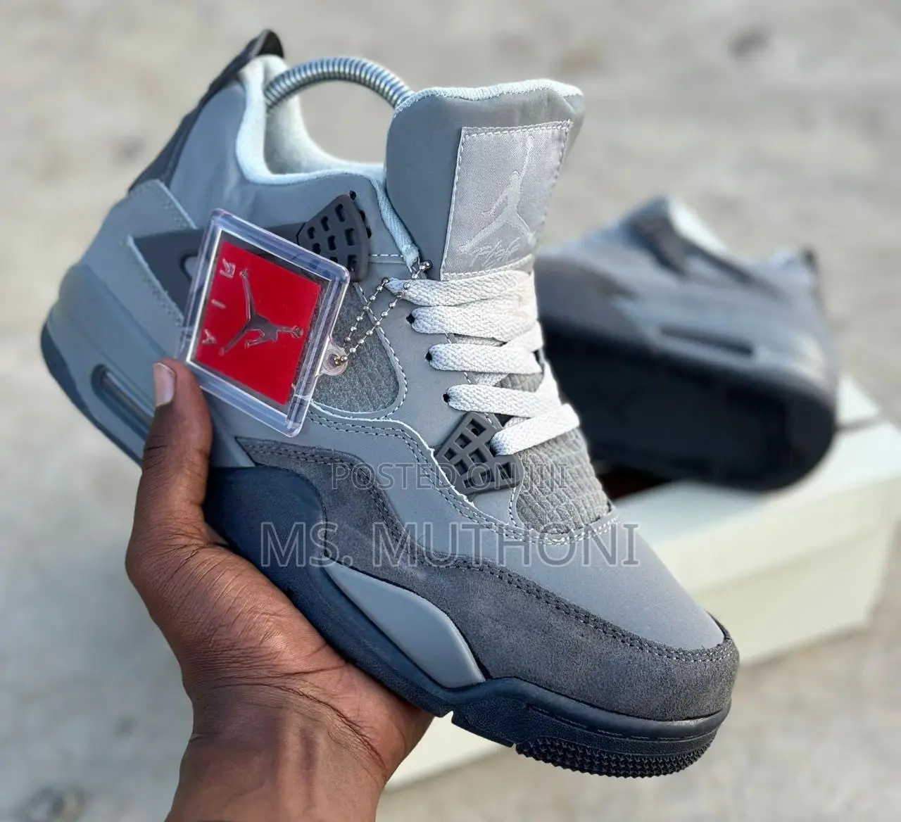 High Quality Jordan 4 Olive / Black Cat / Grey