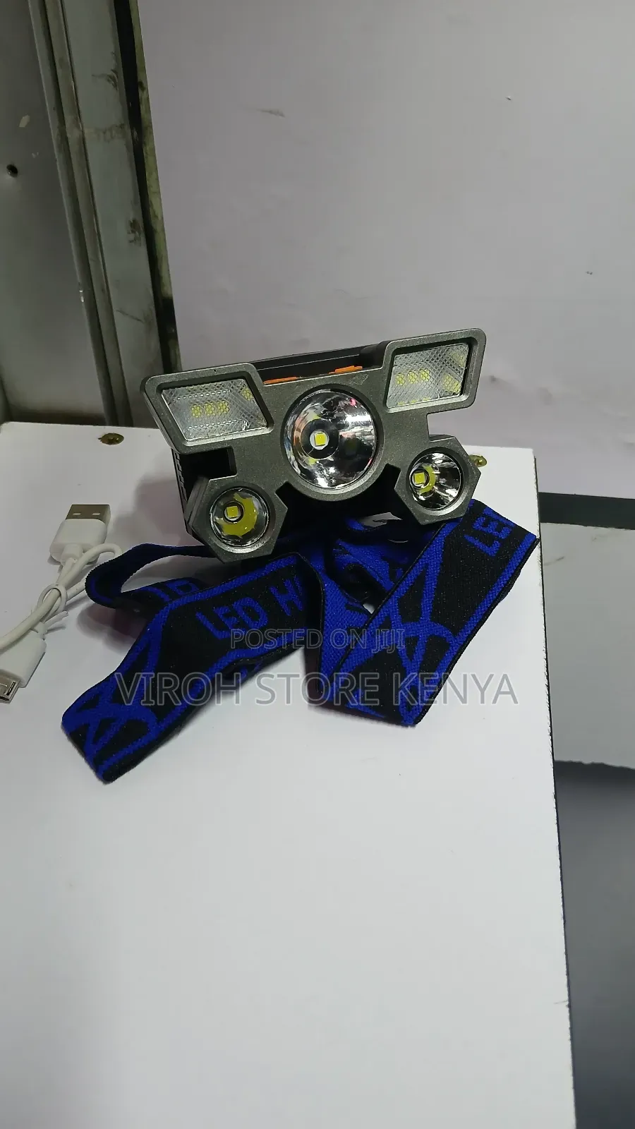 Rechargeable Head Lamp 5 Lights LED Camping Head Light