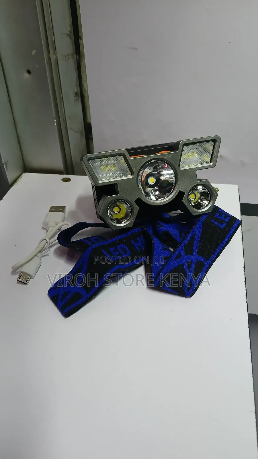 Rechargeable Head Lamp 5 Lights LED Camping Head Light