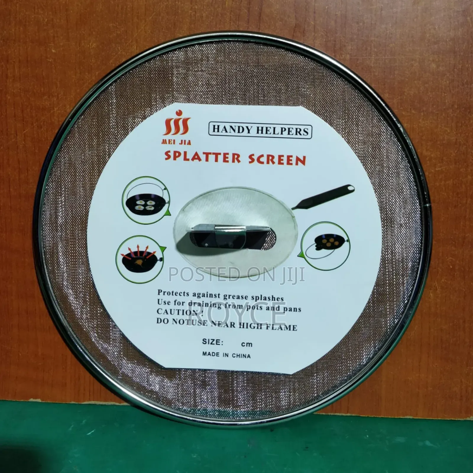 Stainless Steel Spatter Screen-25cm