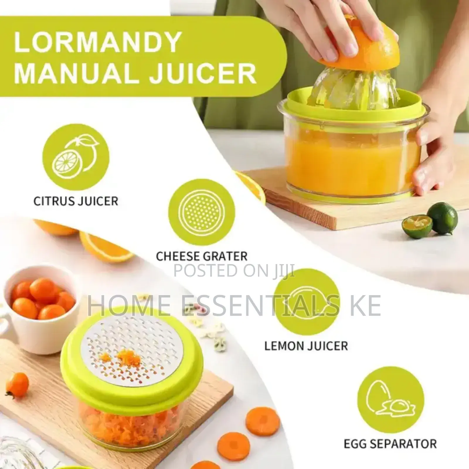 Multi~Function Manual Squeeze Hand Press Juicer