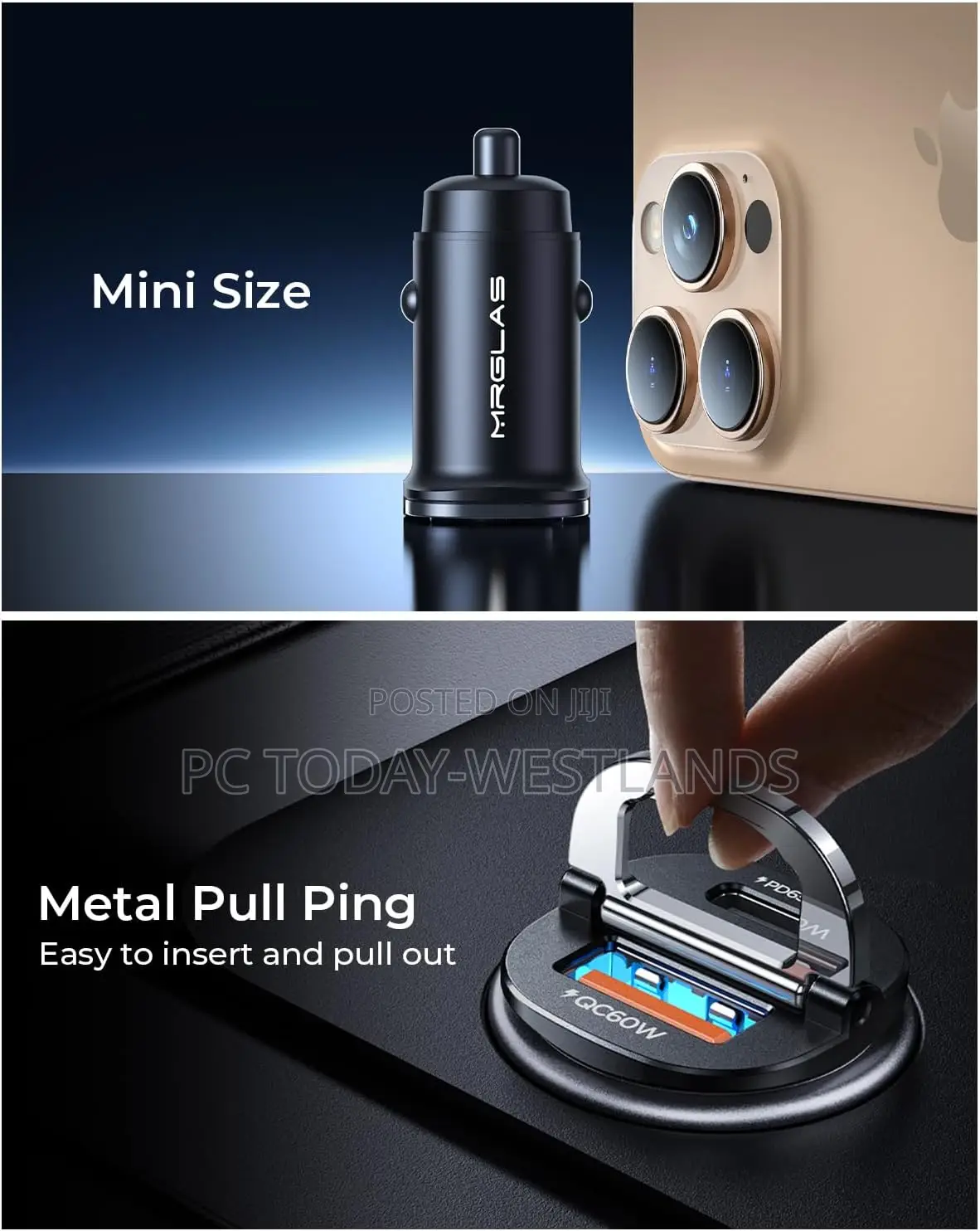 125w Usb C Car Charger Super Fast Charging for iPhone 16,
