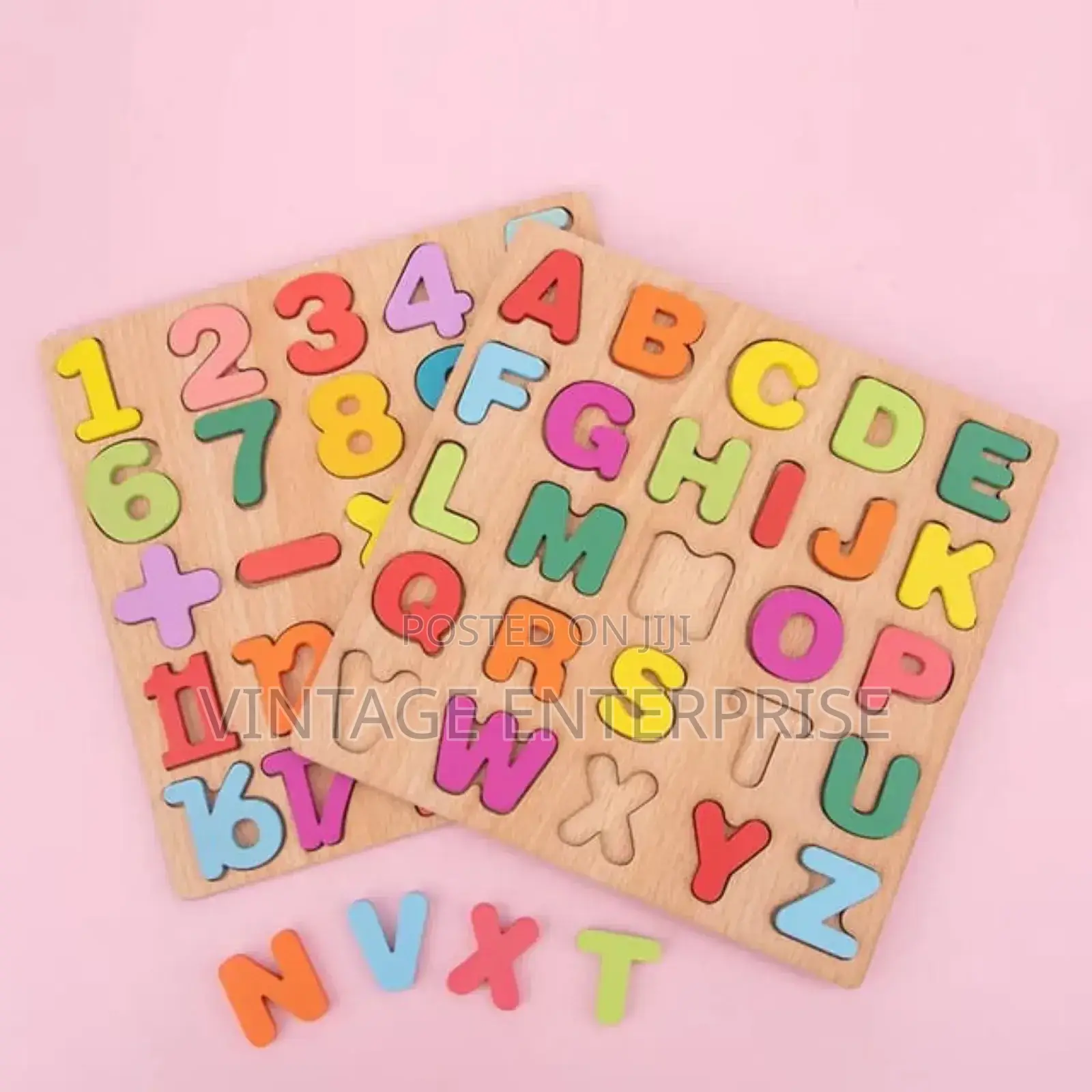 *Wooden Letters and Numbers*