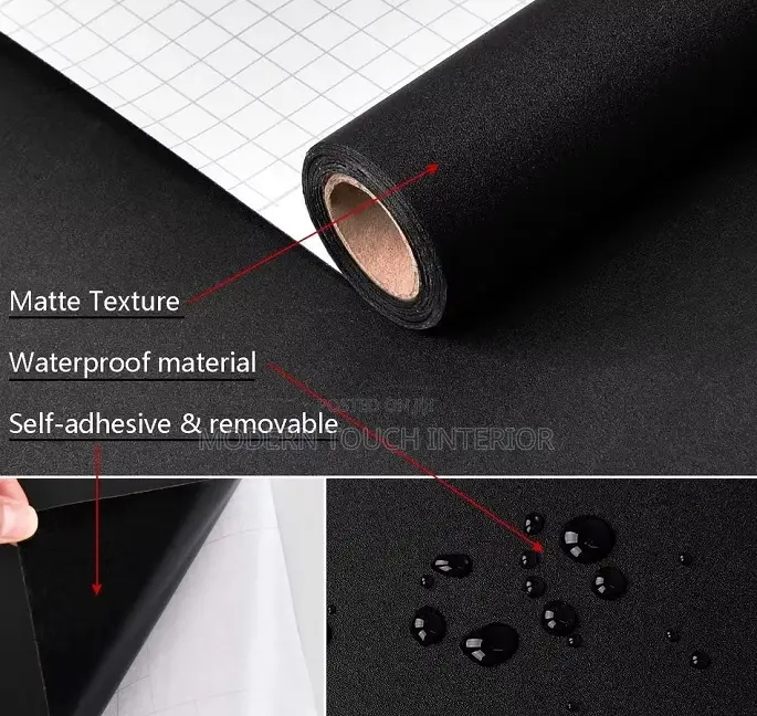 Self Adhesive Black Contact Paper