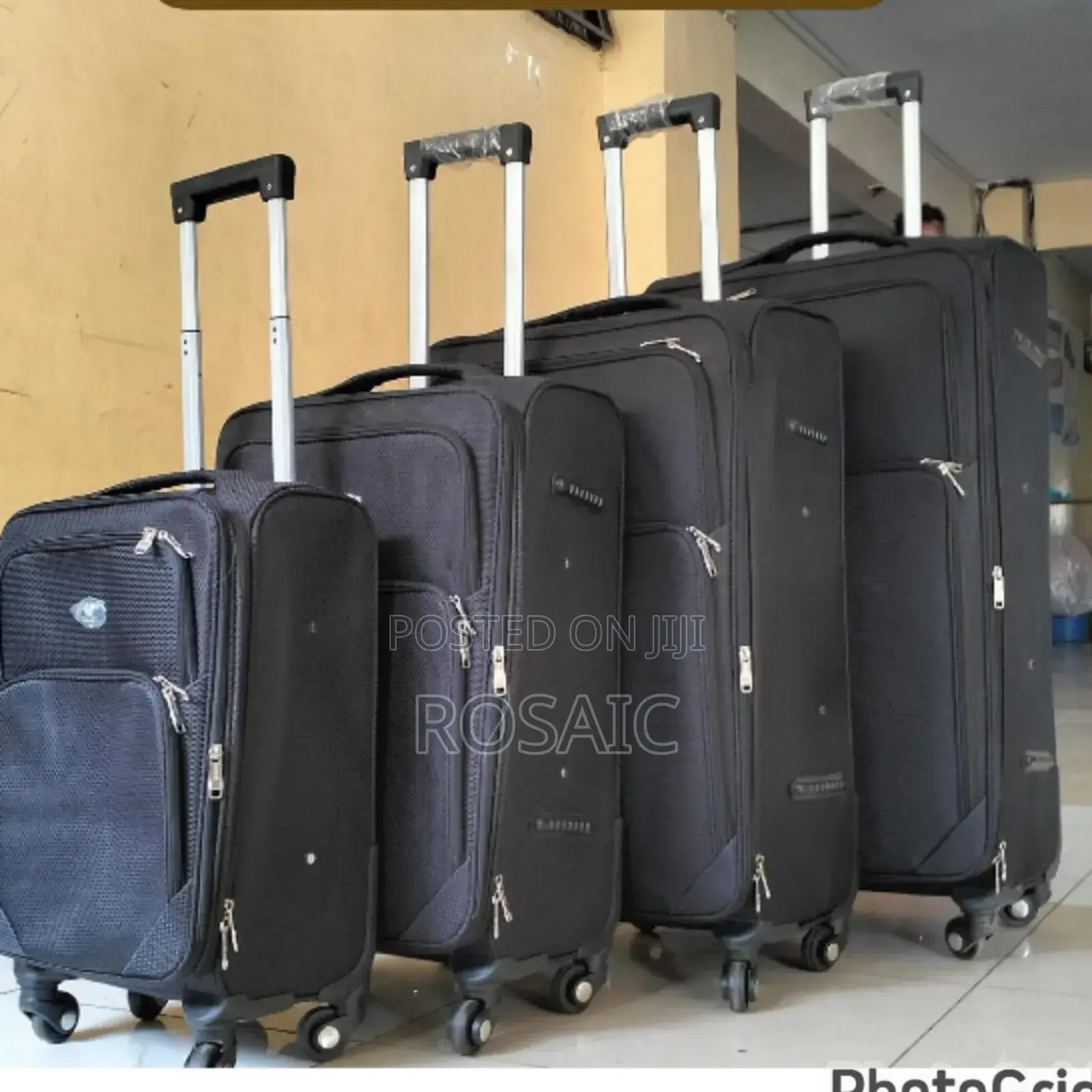 4 in 1 Fabric Laxurious Suitcase Briefcase Travel Bag