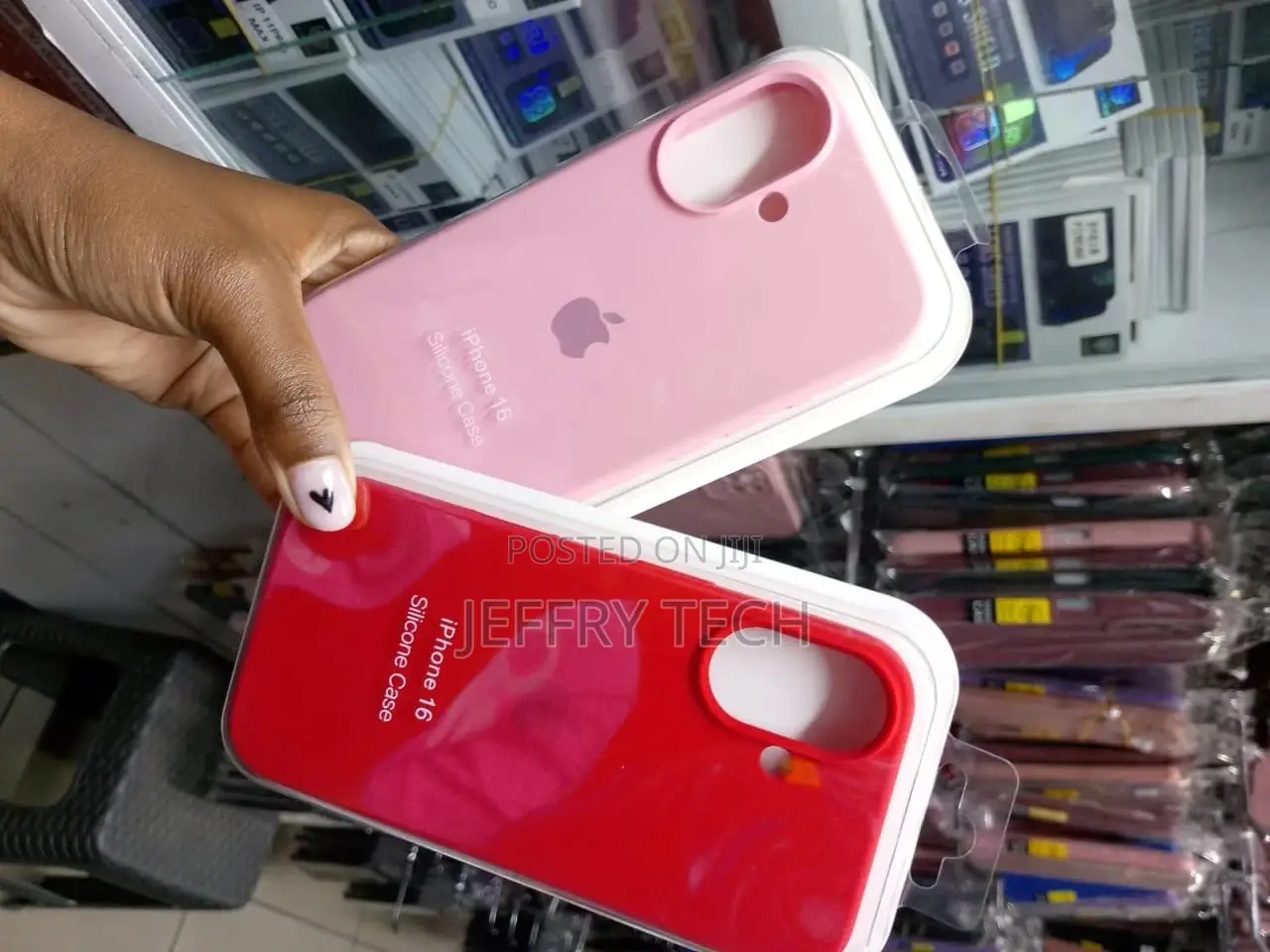 iPhone 16 Strong Liquid Silicone Case Red and Pink Cover