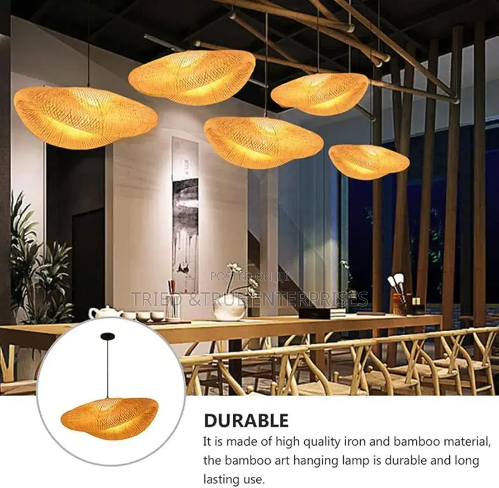 Hand Woven Rattan Dome Pendant Light Fw3