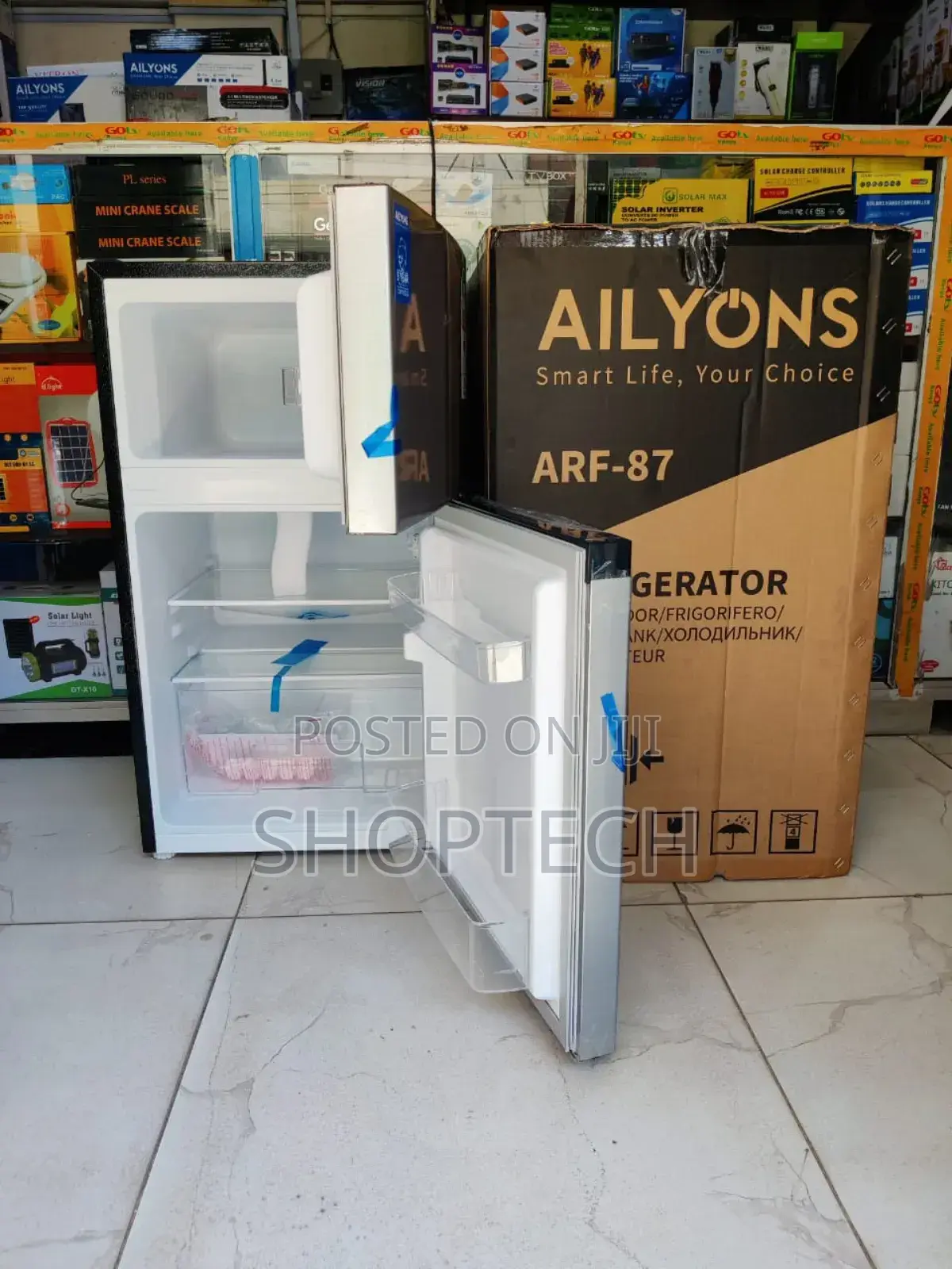 *Ailyons Double Door Fridge 87litres