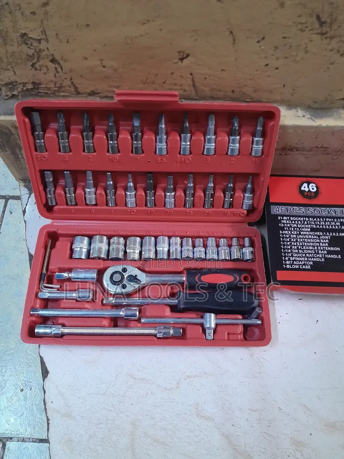 Affordable 46 PCS Socket Wrench Set Spanners.