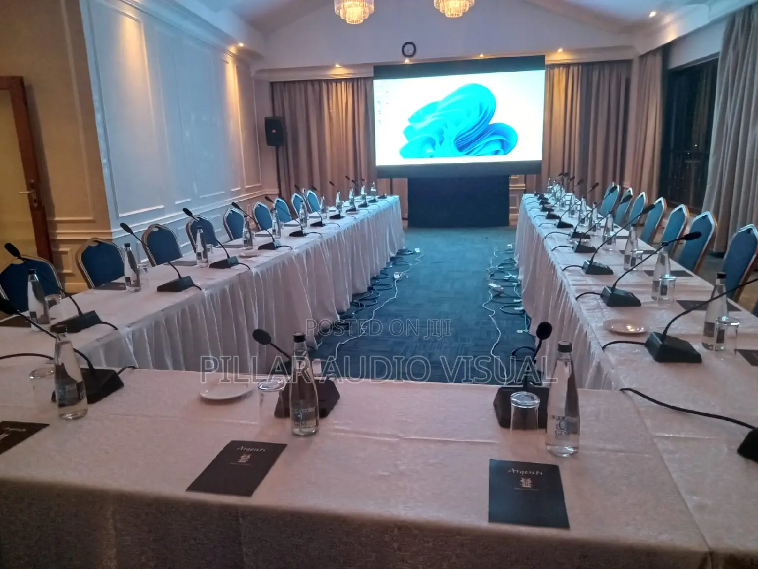 Hire Logitech Cameras, Led or Tv Screens, Wireless Goose Mic