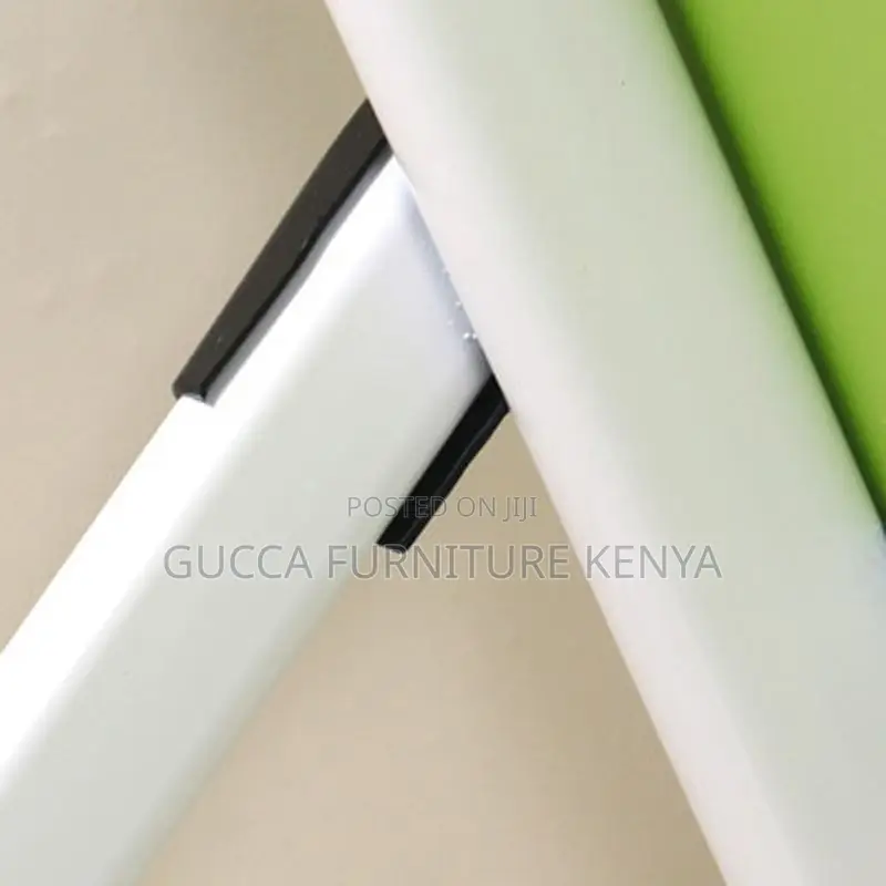 Office Desk: Foldable White Timber Chalk Writing Table
