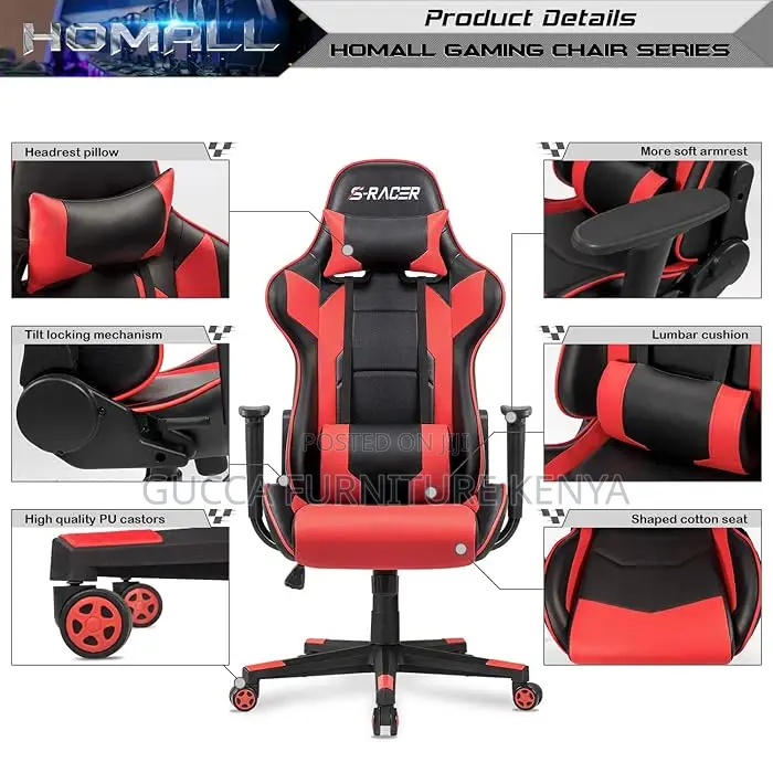 Office Chairs: Ergonomic Leather Gaming Office Chairs