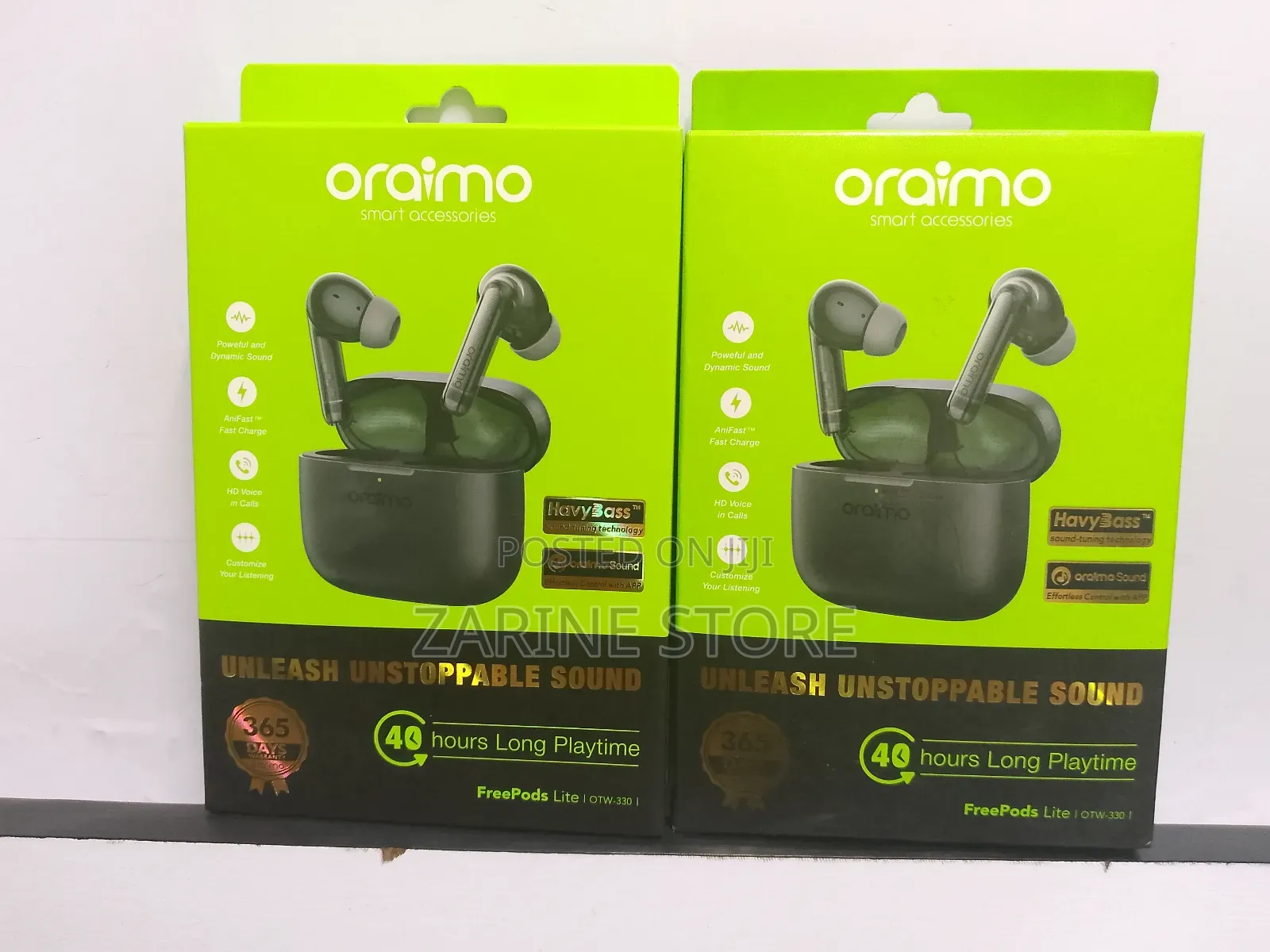 Oraimo OTW-330 Freepods Lite Earpods, 40hours Time Play