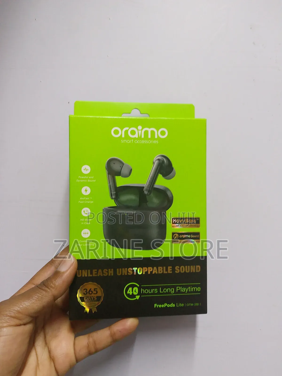 Oraimo OTW-330 Freepods Lite Earpods, 40hours Time Play