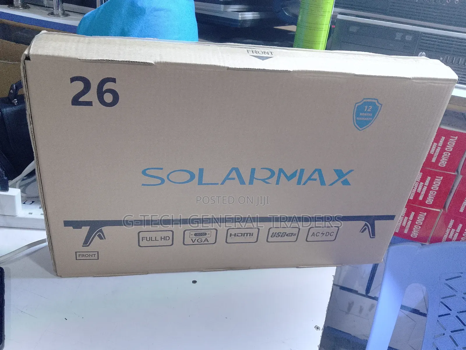 Solarmax 26" Digital Led Tv, Inbuilt Decoder,Free Channels