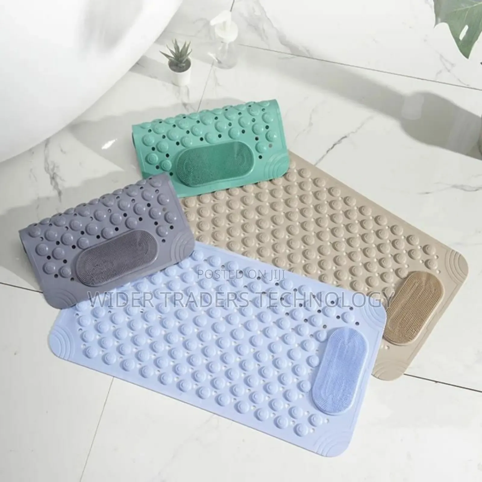 Bathroom Anti Slip Mat With Lazy Scrubber
