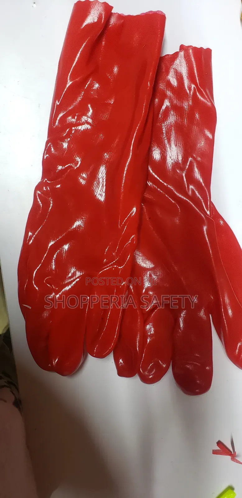 PVC Red Gloves