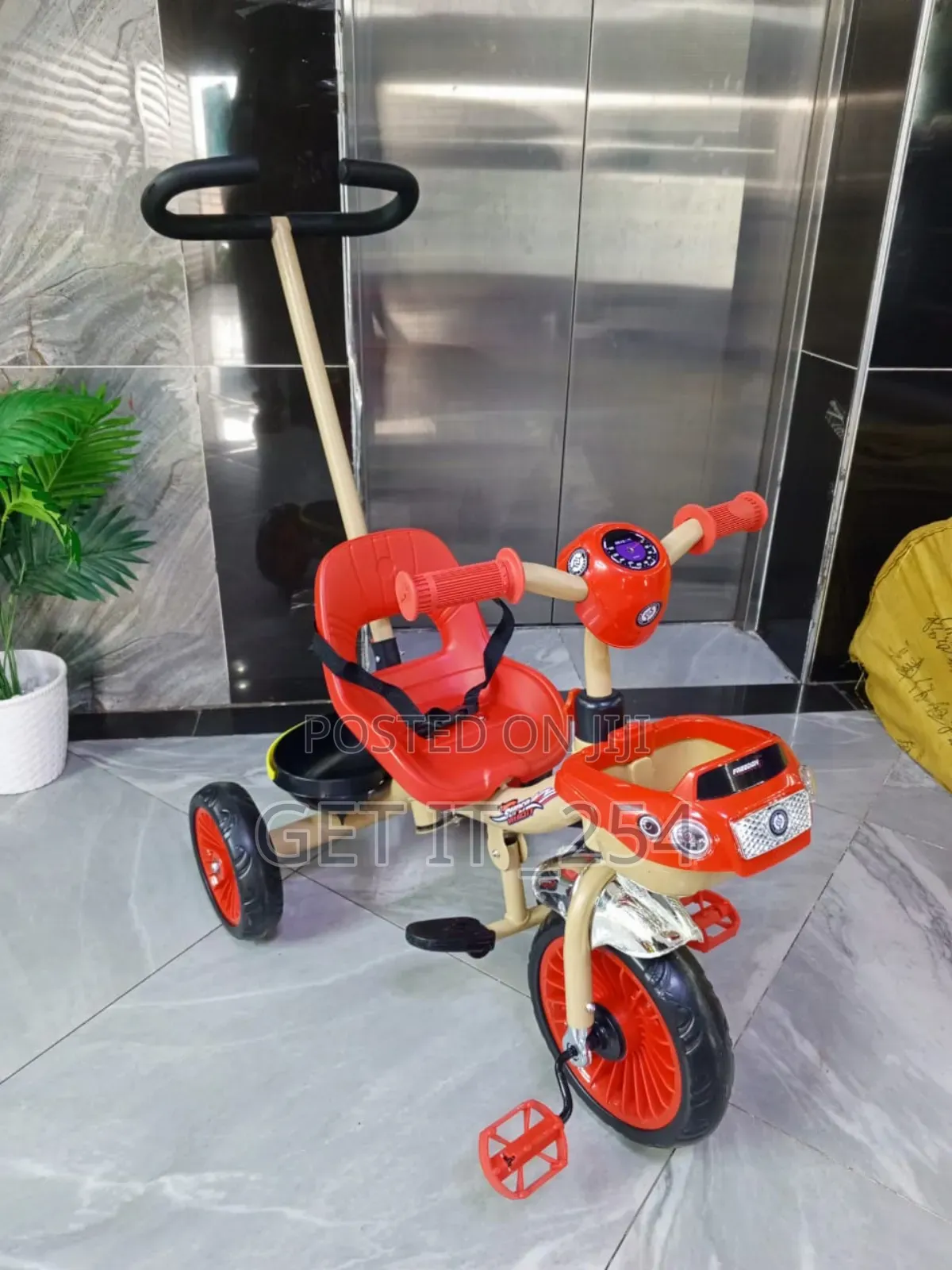 Push Tricycle With Detachable Handle/Melody