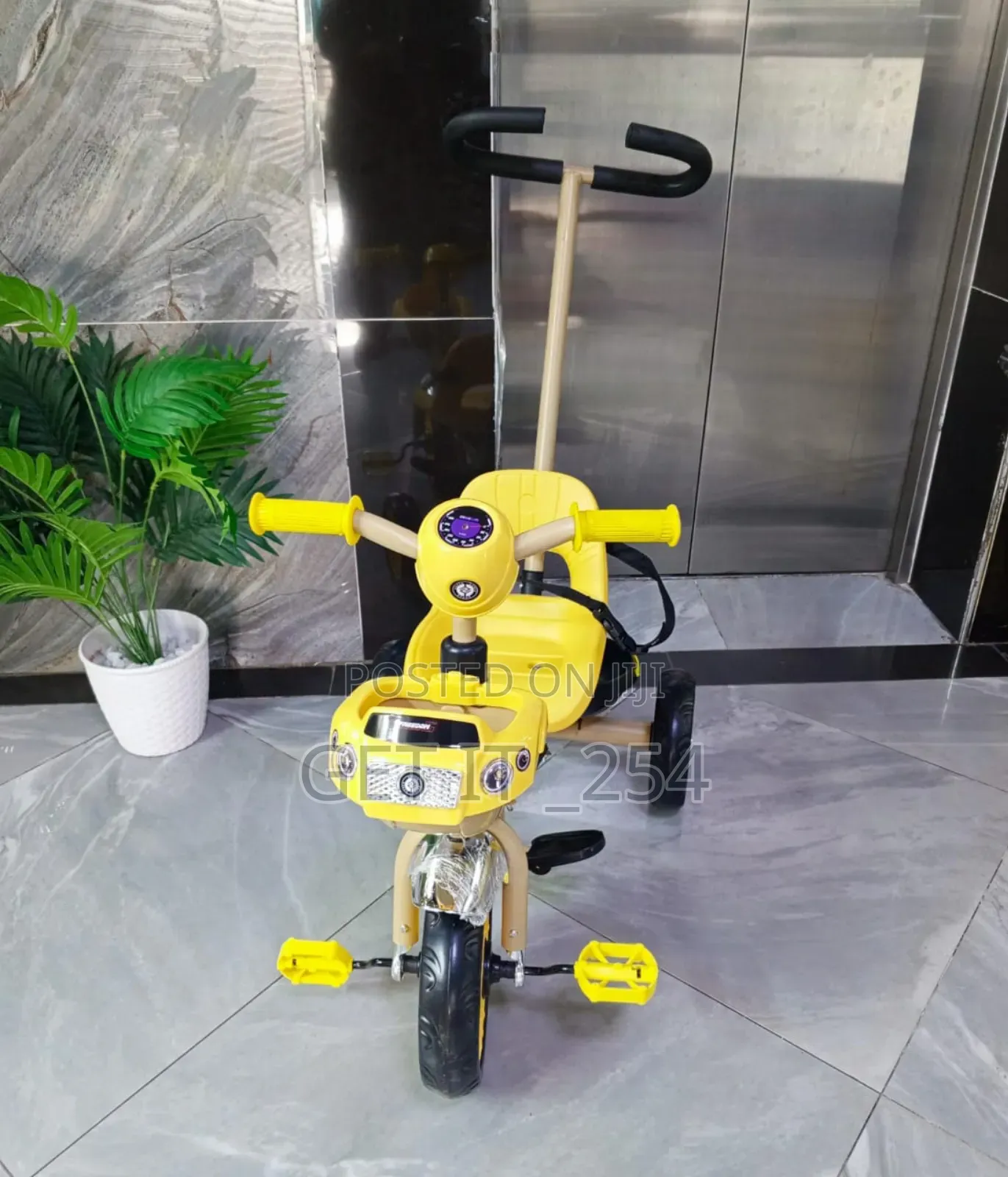 Push Tricycle With Detachable Handle/Melody