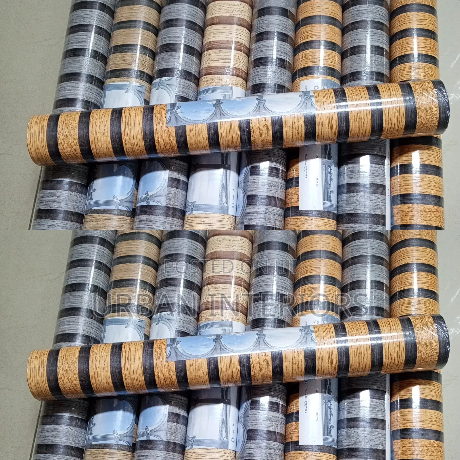 3D Wallpapers Fluted Pattern