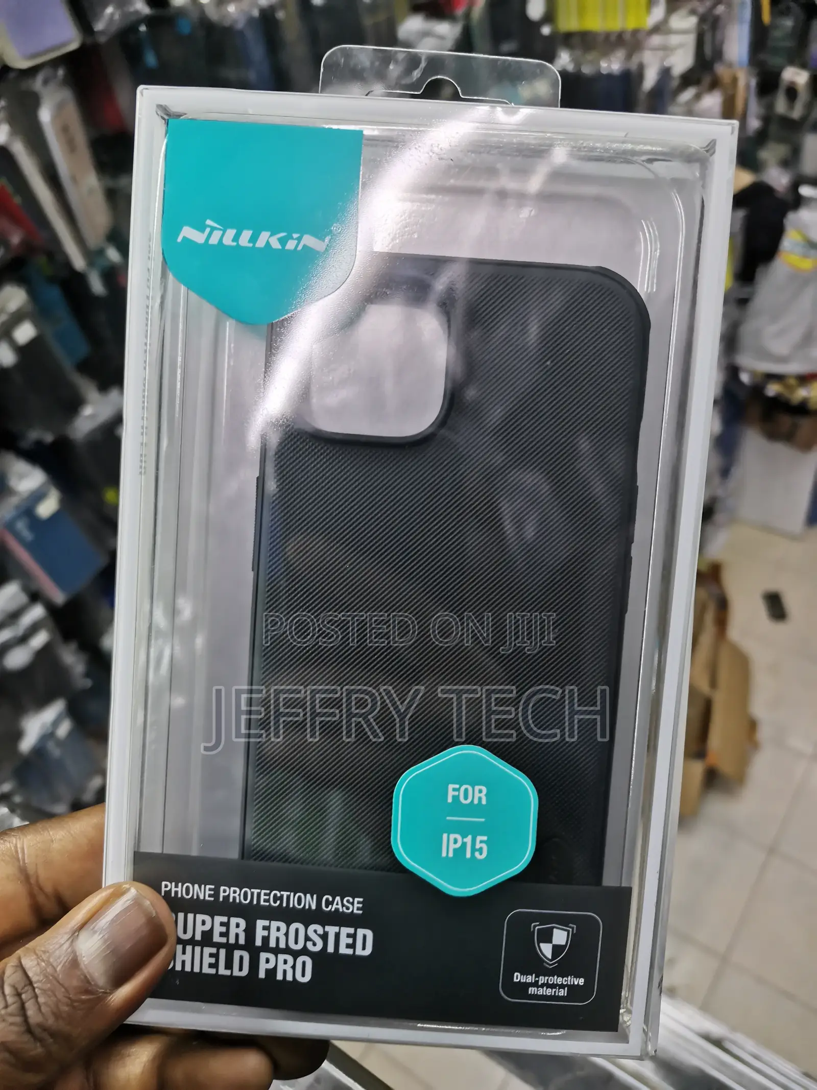 Nilikin Super Frosted Case for iPhone 15 -Black