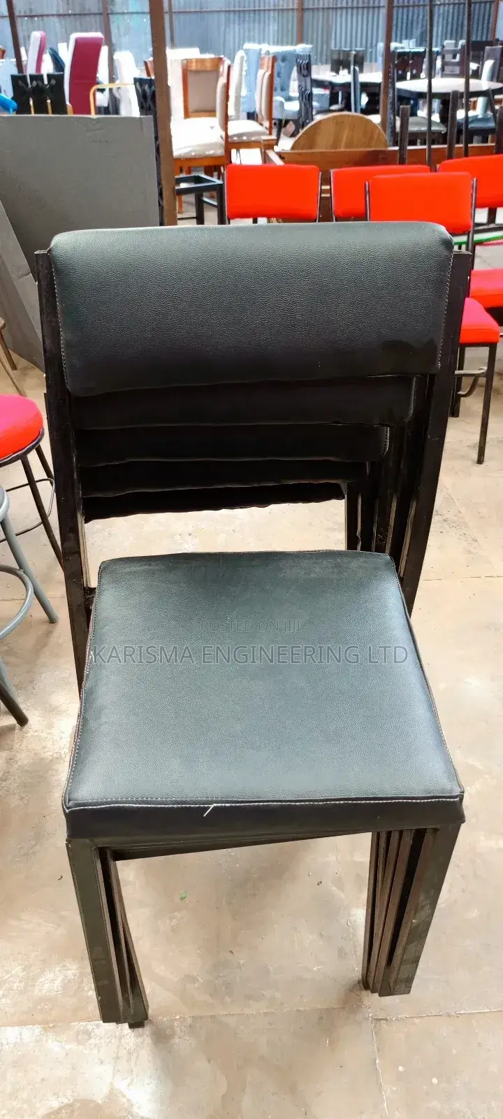 Brand New Black Resin Office Chair