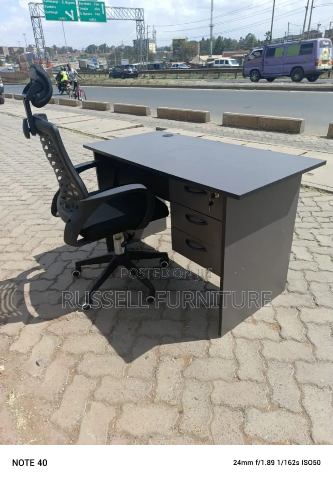 Modern Study Table and Headrest Chair